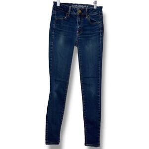 American Eagle Super Stretch Jeggings Denim Jeans 0 Regular 9158